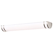Nuvo Glamour 25in 1-Light LED Vanity Light | Contemporary Brushed Nickel and Acrylic Shade | Bathroom & Hallway | 3 x 25 x 6 in | Model 62-1631