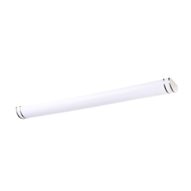 Nuvo Glamour 49in LED Vanity Fixture | Contemporary Brushed Nickel and Acrylic | Bathroom & Hallway Office Light | 3 x 49 x 6 in | Model 62-1632