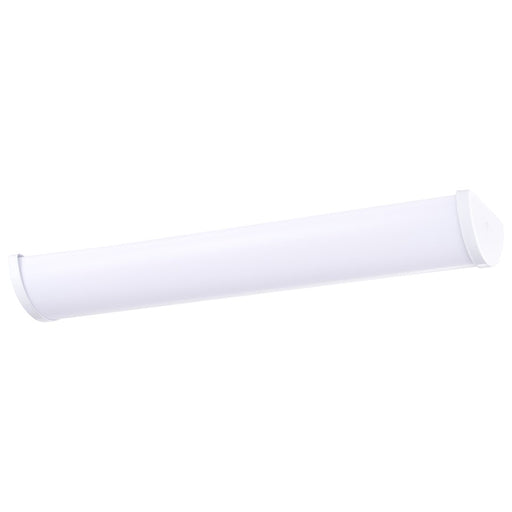 Nuvo Crispo 25in 1-Light LED Vanity Light | Contemporary White Acrylic | Bathroom & Hallway | 25 x 3 x 6 in, Dimmable, Color Quick | Model 62-1633