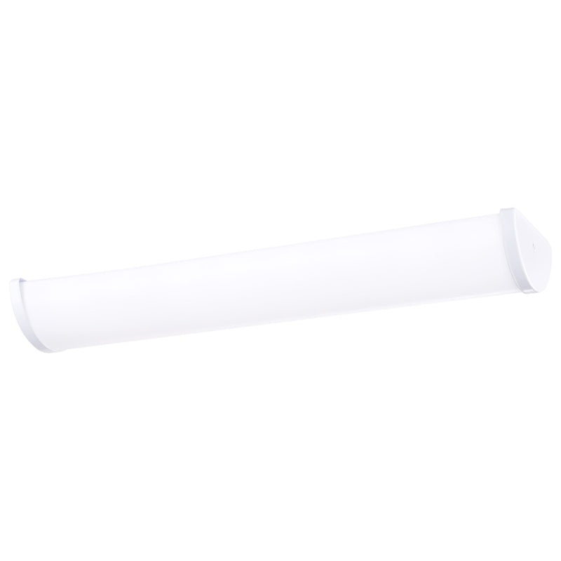 Nuvo Crispo 25in 1-Light LED Vanity Light | Contemporary White Acrylic | Bathroom & Hallway | 25 x 3 x 6 in, Dimmable, Color Quick | Model 62-1633