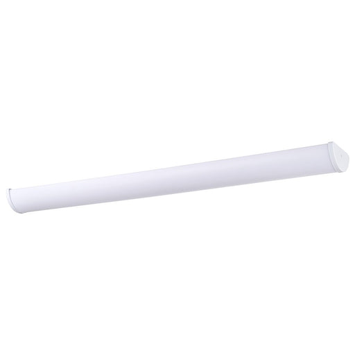 Nuvo Crispo 49in 1-Light LED Vanity Fixture | Contemporary White Acrylic Shade | Bathroom & Hallway | 49 x 3 x 6 in, Dimmable, Color Quick | Model 62-1634