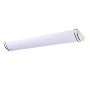 Nuvo Lighting Glamour 50in LED Linear Flush Mount | Contemporary Brushed Nickel and Acrylic | Bathroom, Hallway & Office | 50 x 12 x 4.5 | Model 62-1640