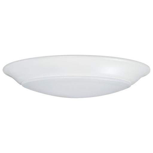 Nuvo Lighting 7in 6-Pack LED Disk Light Flush Mount | Transitional White | Closet, Kitchen & Bathroom | 7 x 7 x 1 in, 3000K, Dimmable | Model 62-1660