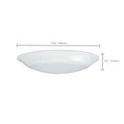 Nuvo Lighting 7in 6-Pack LED Disk Light Flush Mount | Transitional White | Closet, Kitchen & Bathroom | 7 x 7 x 1 in, 3000K, Dimmable | Model 62-1660
