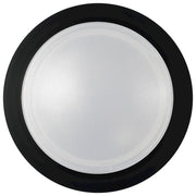 Nuvo Lighting 7in LED Disk Light Flush Mount | Transitional Black | Bathroom & Outdoor Wet Location | 7 x 7 x 1 in, 120V Dimmable | Model 62-1667