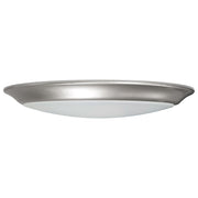 Nuvo Lighting 10in LED Disk Light Flush Mount | Brushed Nickel Transitional | Kitchen Bathroom & Closet | 9 x 9 x 1 in, 3K/4K/5K | Model 62-1675