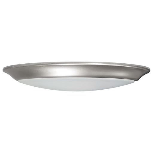 Nuvo Lighting 10in LED Disk Light Flush Mount | Brushed Nickel Transitional | Kitchen Bathroom & Closet | 9 x 9 x 1 in, 3K/4K/5K | Model 62-1675