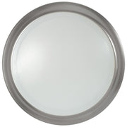 Nuvo Lighting 10in LED Disk Light Flush Mount | Brushed Nickel Transitional | Kitchen Bathroom & Closet | 9 x 9 x 1 in, 3K/4K/5K | Model 62-1675