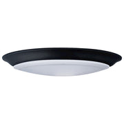 Nuvo Lighting 10in 1-Light LED Disk Light Flush Mount | Transitional Black | Closet, Bathroom & Hallway | 9.49 x 9.49 x 1.28 in, 120V | Model 62-1677