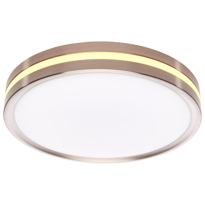 Nuvo Lighting 11" Surface Mount/Night Light/5 CCT Selectable, Nickel