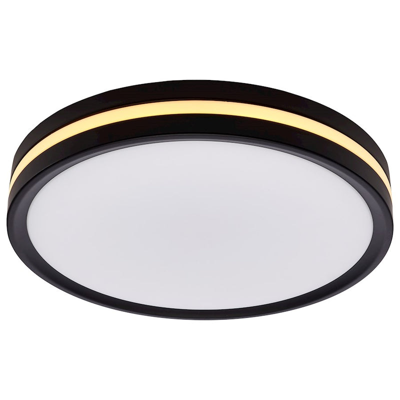 Nuvo Lighting 11" Surface Mount/Night Light/5 CCT Selectable, Black