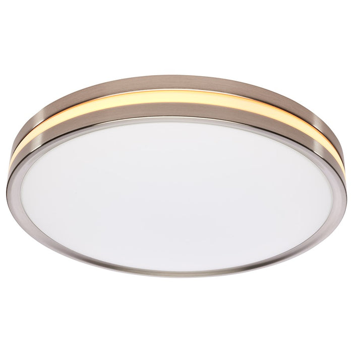 Nuvo Lighting 15" Surface Mount/Night Light/5 CCT Selectable, Nickel
