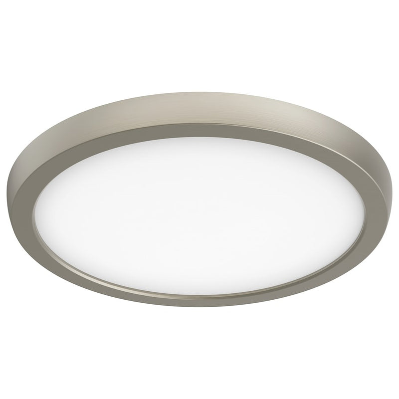 Nuvo Lighting Blink Pro 9in 1-Light Flush Mount | Modern Utility Brushed Nickel | Corridor & Closet | 9 x 9 x 1 in | Model 62-1727