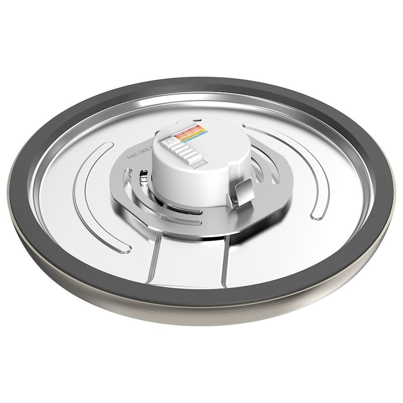 Nuvo Lighting Blink Pro 9in 1-Light Flush Mount | Modern Utility Brushed Nickel | Corridor & Closet | 9 x 9 x 1 in | Model 62-1727