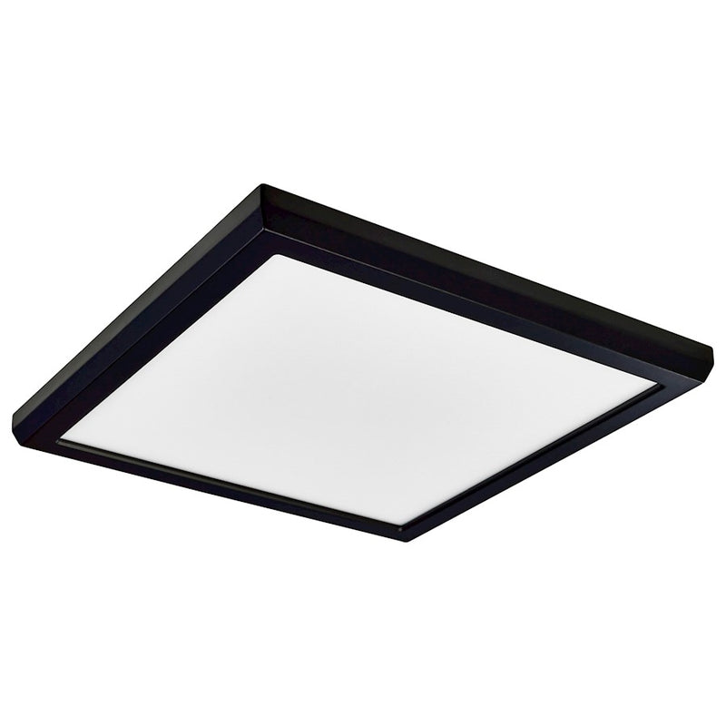 Nuvo Lighting Blink Pro 9in 1-Light Flush Mount | Modern Utility Brushed Nickel | Corridor & Closet | 9 x 9 x 1 in | Model 62-1727