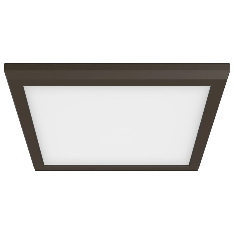 Nuvo Lighting Blink Pro 9in 1-Light Flush Mount | Modern Utility Brushed Nickel | Corridor & Closet | 9 x 9 x 1 in | Model 62-1727