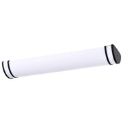 Nuvo Glamour 25in LED Vanity Light | Contemporary Matte Black and Acrylic Shade | Bathroom & Hallway | 25 x 3 x 5.5 in, Dimmable, Color | Model 62-1731