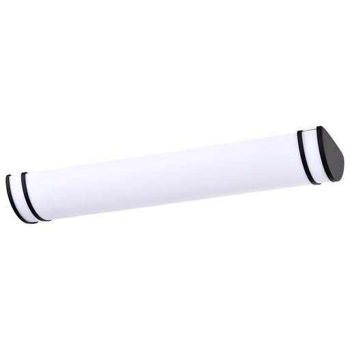 Nuvo Glamour 25in LED Vanity Light | Contemporary Matte Black and Acrylic Shade | Bathroom & Hallway | 25 x 3 x 5.5 in, Dimmable, Color | Model 62-1731