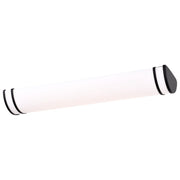 Nuvo Glamour 25in LED Vanity Light | Contemporary Matte Black and Acrylic Shade | Bathroom & Hallway | 25 x 3 x 5.5 in, Dimmable, Color | Model 62-1731