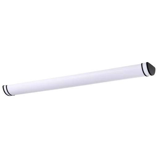 Nuvo Glamour 49in 1-Light LED Vanity Light | Contemporary Matte Black and Acrylic Shade | Bathroom & Hallway | 3 x 49 x 6 in | Model 62-1732