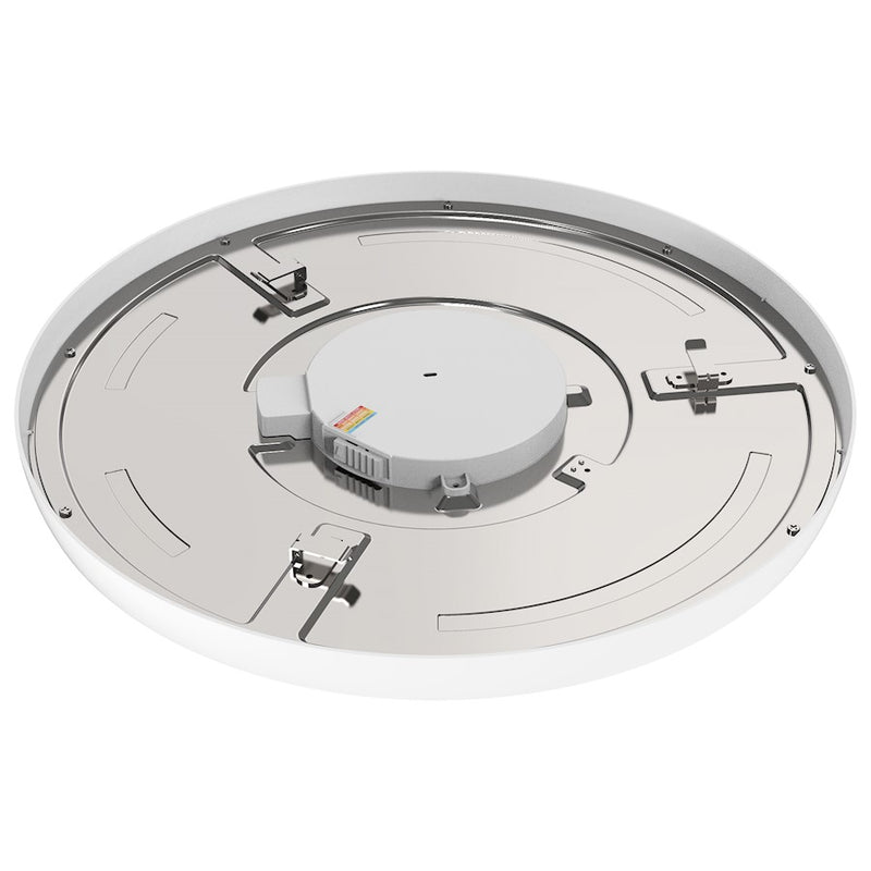 Nuvo Lighting Blink Pro Plus 15in 1-Light Flush Mount | Contemporary Black Die-Cast Aluminum | Utility, Bathroom & Hallway | 15 x 15 x 1 in | Model 62-1787