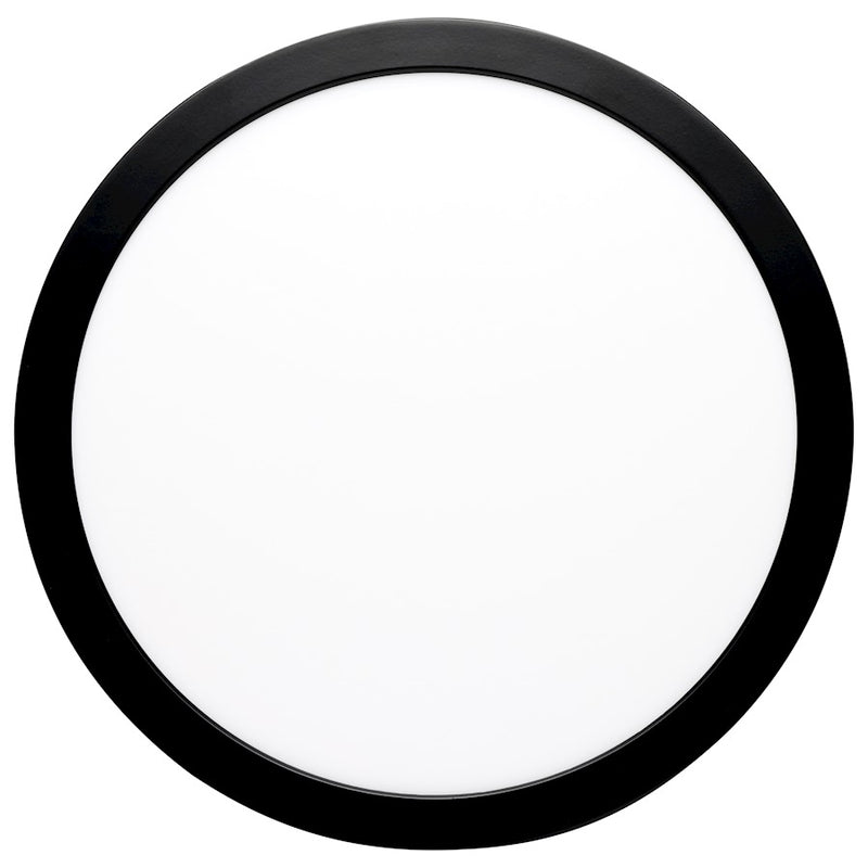 Nuvo Lighting Blink Pro Plus 15in 1-Light Flush Mount | Contemporary Black Die-Cast Aluminum | Utility, Bathroom & Hallway | 15 x 15 x 1 in | Model 62-1787