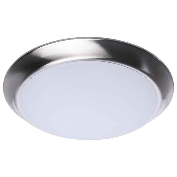 Nuvo Lighting 10" LED DiskLt 27K/3K/35K/4K/5K CCT, Brushed Nickel