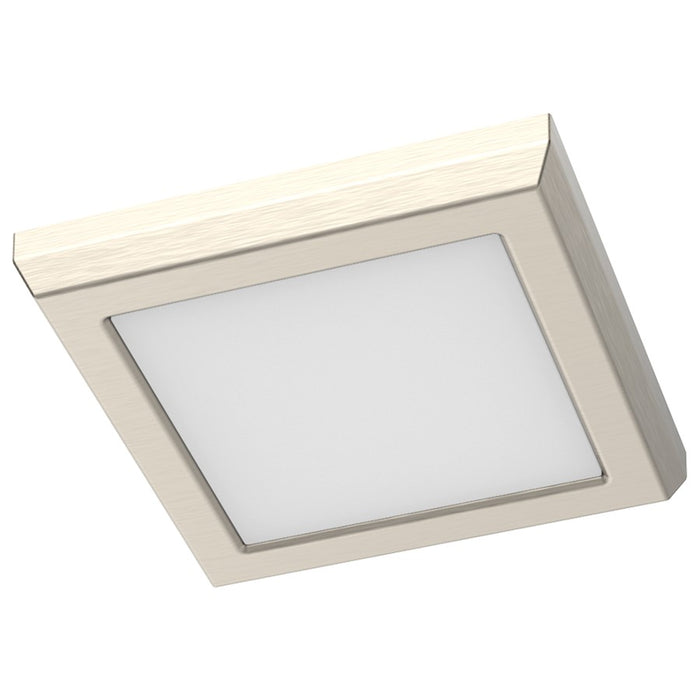 Satco Blink Performer 5" LED Square Fixture, Brushed Nickel - 62-1907