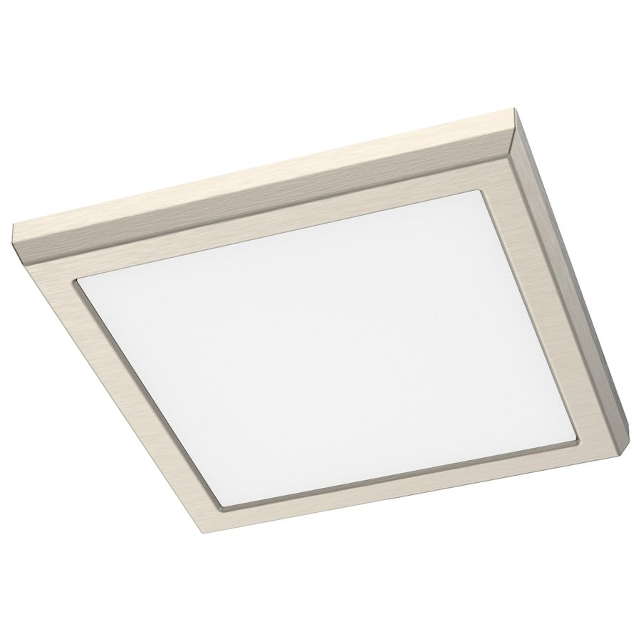 Satco Blink Performer 7" LED Square Fixture, Brushed Nickel - 62-1917