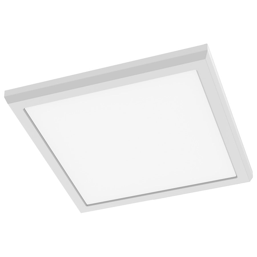 Satco Blink Performer 9" LED Square Fixture, White - 62-1924