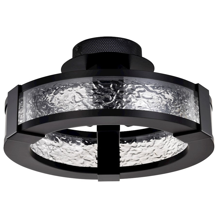 Nuvo Lighting Darrow 13" LED Semi Flush Mount, Black Acrylic Panels - 62-2001