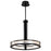 Nuvo Lighting Darrow 24" LED Pendant, Matte Black Acrylic Panels