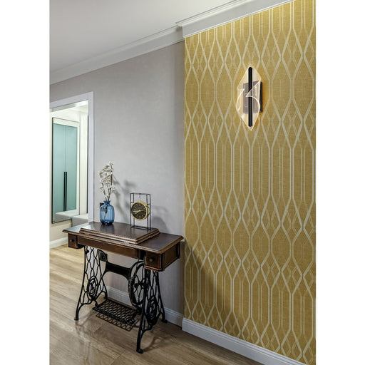 Nuvo Lighting Geneva 18" LED Wall Sconce, Black Silk Screened Acrylic