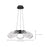 Nuvo Barnett 21" LED 5Lt Chandelier, Black Silk Screened Acrylic