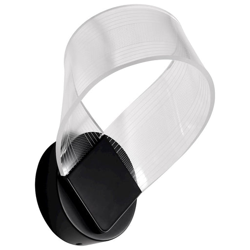 Nuvo Lighting Barnett 8" LED Wall Sconce, Black Silk Screened Acrylic - 62-2037