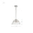 Nuvo Lighting Edmond 14" LED Pendant, Polished Nickel/Clear Glass