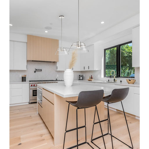 Nuvo Lighting Edmond 17" LED Pendant, Polished Nickel