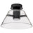 Nuvo Lighting Edmond 14" LED Semi Flush Mount, Matte Black/Clear Glass - 62-2063