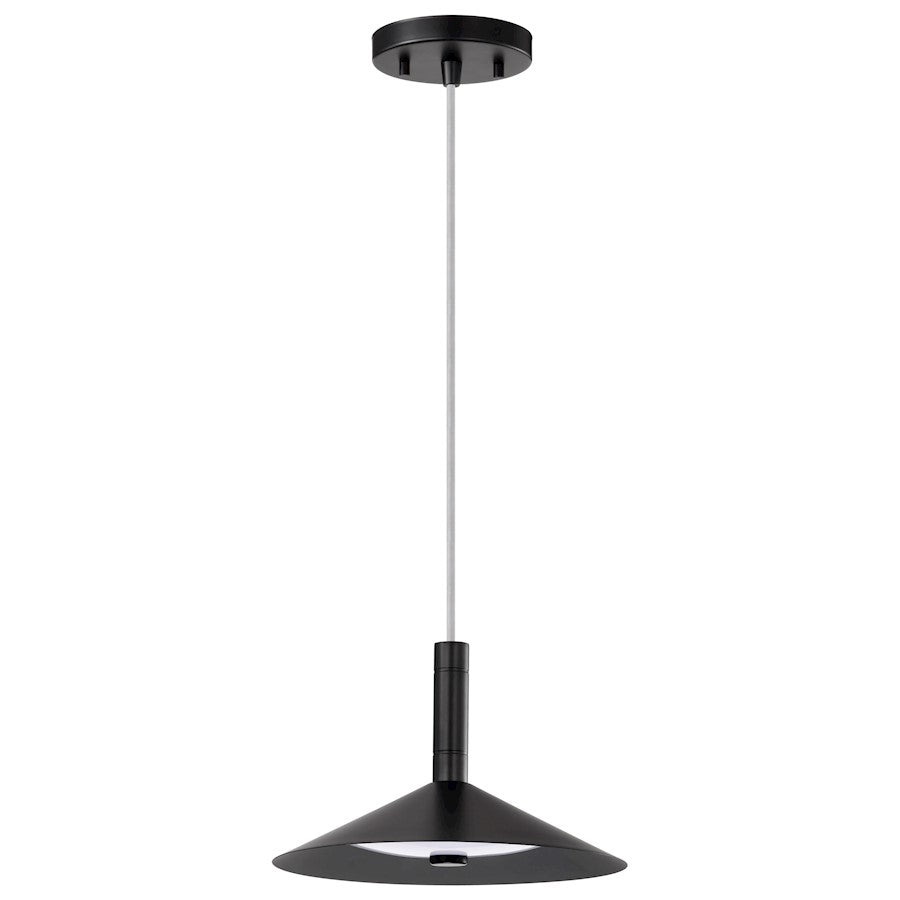 Nuvo Lighting Corrine 10" LED Pendant, Black 3K/4K/5K CCT Selectable - 62-2071