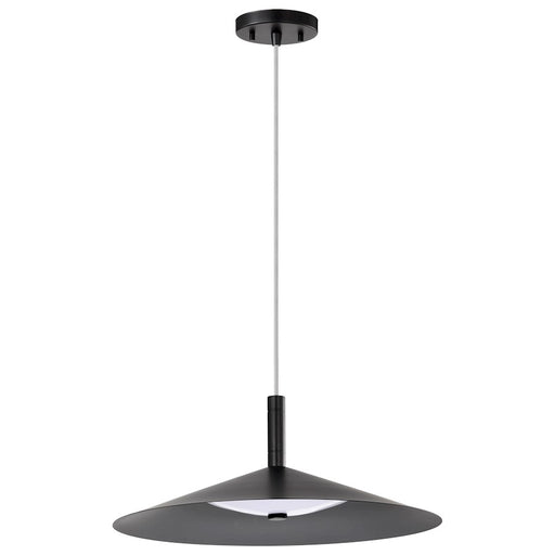 Nuvo Lighting Corrine 18" LED Pendant, Black 3K/4K/5K CCT Selectable - 62-2073