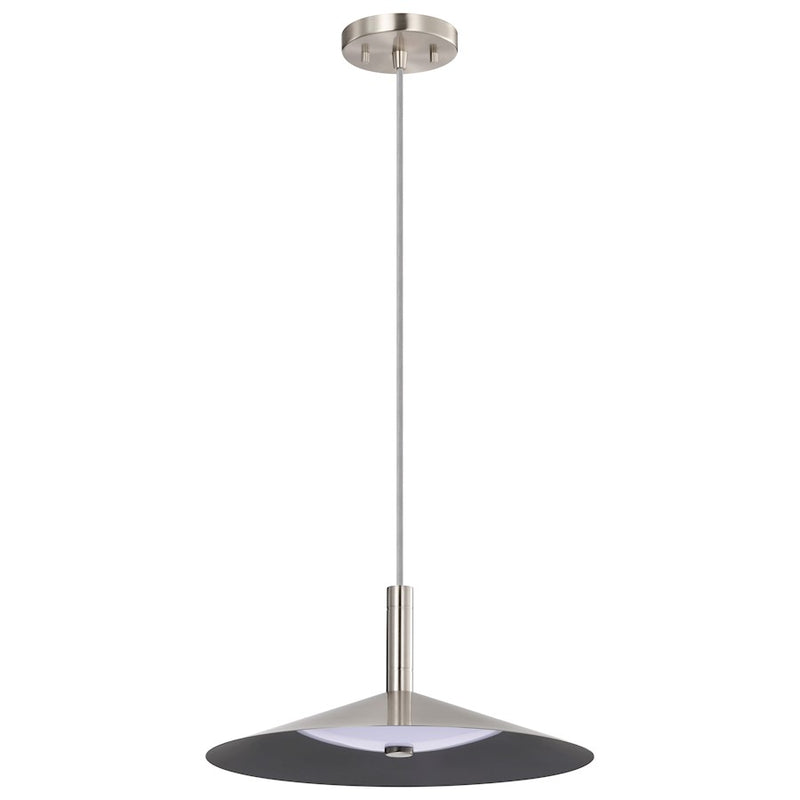 Nuvo Lighting Corrine 14" LED Pendant, Nickel 3K/4K/5K CCT Selectable - 62-2082