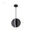 Nuvo Lighting Blaine 13" LED Pendant, Matte Black Acrylic Lens