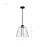 Nuvo Lighting Aura 12" LED Pendant, Black K9 Bubble Crystal 3000K CCT