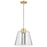 Nuvo Lighting Aura 12" LED Pendant, Brass K9 Bubble Crystal 3000K CCT - 62-2182