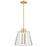 Nuvo Lighting Aura 12" LED Pendant, Brass K9 Bubble Crystal 3000K CCT