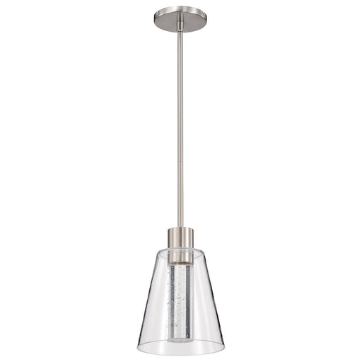 Nuvo Lighting Aura 7" LED Pendant, Nickel K9 Bubble Crystal 3000K CCT - 62-2191