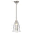 Nuvo Lighting Aura 7" LED Pendant, Nickel K9 Bubble Crystal 3000K CCT