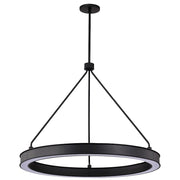 Nuvo Lighting Longford 30" LED Pendant, Textured Black Acrylic Lens - 62-2262