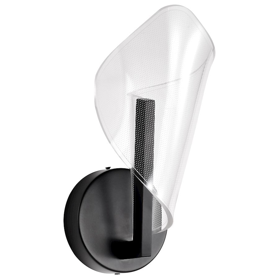 Nuvo Lighting Sedona 13" LED Sconce, Black Silk Screened Acrylic Lens - 62-2282