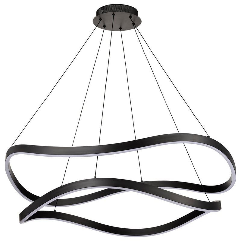 Satco Sylas 36" LED Pendant, Matte Black - 62-2421